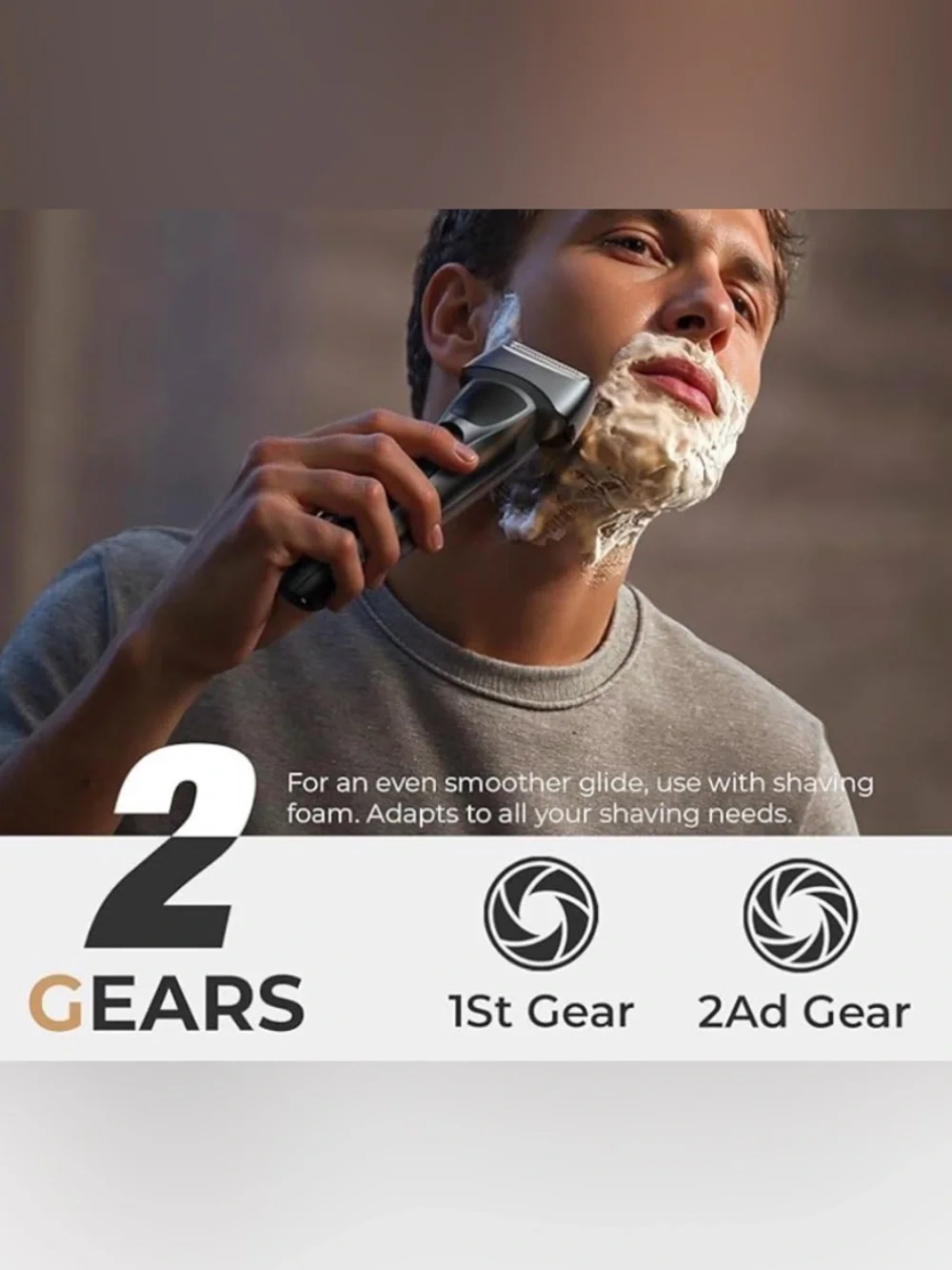 🆕Electric Razor for Men: Rechargeable Foil Shavers - Wet & Dry Shaver for Face